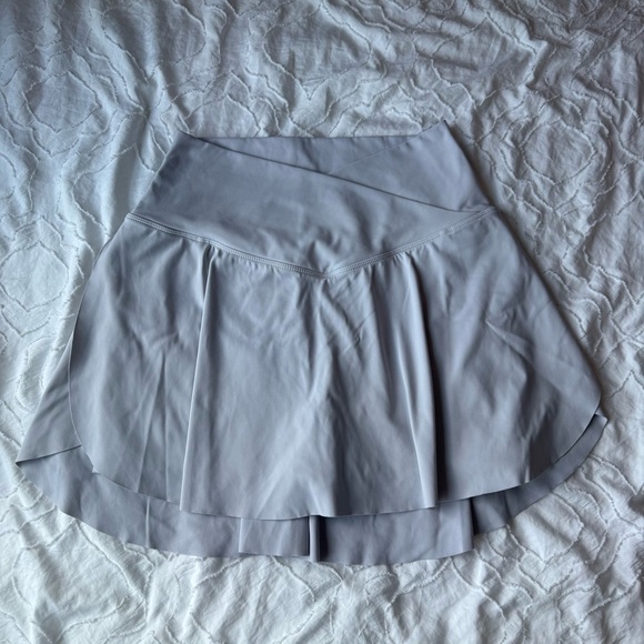 HALARA Gray Slit Sife Mini Skirt Skort Pockets Undershorts - Picture 1 of 8